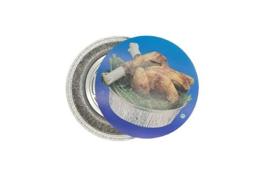 Envase Aluminio Redondo Pollo 1900cc